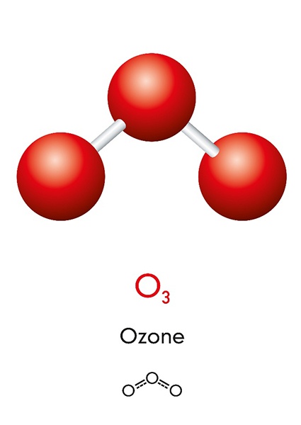 Diagram comparing O2 and the O3 used in ozone therapy in Delray Beach